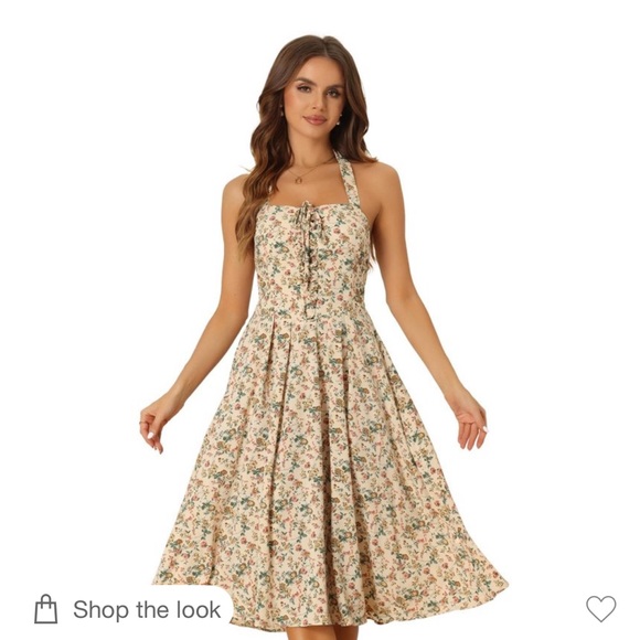 Dresses & Skirts - Floral Halter Maxi Dress